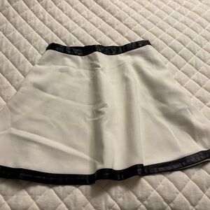 Banana Republic Black and White Skater Skirt